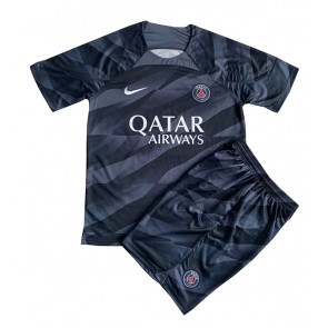 Paris Saint-Germain Brankářské Dětské Venkovní dres komplet 2023-24 Krátký Rukáv (+ trenýrky)